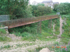 Pennar Lane GWR footbridge on the Taff Vale Extension Railway, Pentwynmawr, June 2008